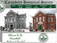 Tablet Screenshot of carondelethistory.org